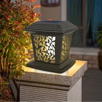 Primatic Home Goods 2-Levels Adjustable Brightness Solar Outdoor Lamp - Energy-Saving, Weatherproof, Perfect for Pathways and Gardens