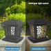 Primatic Home Goods 2-Levels Adjustable Brightness Solar Outdoor Lamp - Energy-Saving, Weatherproof, Perfect for Pathways and Gardens